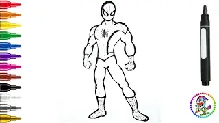 Spiderman drawing|| How to draw spider man easy step by step #Drawing #pvj drawing