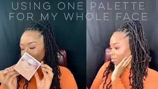 using BH COSMETICS TRUFFLE BLUSH PALETTE for my whole face