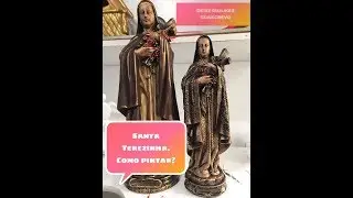 COMO PINTAR SANTA TEREZINHA DE GESSO - DIY