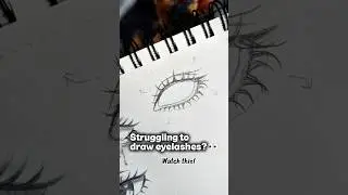 You can&rsquo;t draw eyelashes? Watch this! 👀✍️ #shortsviral #art #drawing