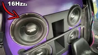 Playing 16HZ in THIS Insane Subwoofer FLEX Demo!