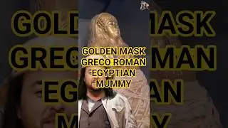 Golden Mask of a Greco-Roman Egyptian Mummy #EgyptianMummy #AncientEgypt #GrecoRoman