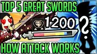Top 5 Great Swords - Monster Hunter World! (Highest Damage + Attack Value Calculation Explained)