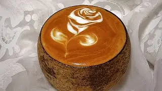 Flower rose latte art tutorial | coffee lovers