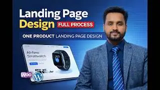 Landing Page Design Full Process || One Product Landing Page Design