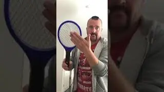 Electric fly swatter demonstration