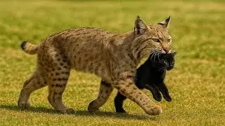 Un Lynx KIDNAPPE Un Chat Noir   Pour une Raison qui a CHOQU&Eacute; Tout Le Monde