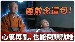 失眠多夢、胡思亂想？老和尚送你“一句話”，今晚就能睡個好覺！