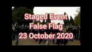 Staged Event 23 Oct 2020 Melbourne  Protest Starring Raphael Fernandez