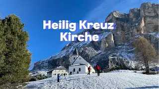Heilig Kreuz Kirche - Alta Badia. Traumhaftes Skifahren