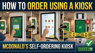 How to order food at McDonald's using a self-ordering kiosk