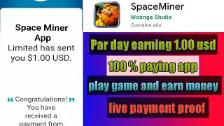 Earn Par Day 1.00 USD| Play Game earn Money| Live Payment Proof| Without Investmint Earning App...