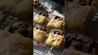 These Puff Pastry Chocolate Sleeping Bears are almost too cute to eat! #shorts