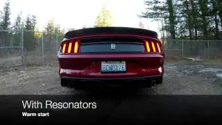 Mustang GT350 Resonator Delete Before/After - Raw Exhaust Sounds