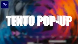 Como Fazer o EFEITO POP UP de Texto no Premiere Pro!