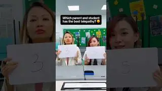 Which parent and student has the best telepathy? 🤔