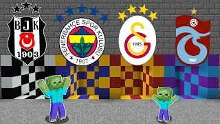 YANLIŞ FUTBOL TAKIM MAĞARASINI SEÇERSEN ÖLÜRSÜN 😱 - Minecraft