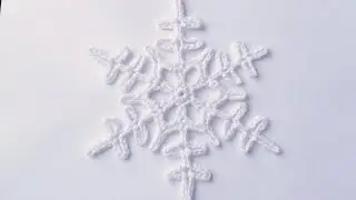 Copo de nieve tejido a crochet | paso a paso