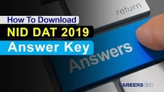 How to download NID DAT 2019 Answer Key?