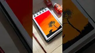 Easy painting ideas😍😍😍😍 #shorts #watercolor