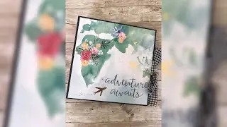 8x8 Mini Album Share ||| Travel Theme Mini Album ||| Chipboard Mini Album |||