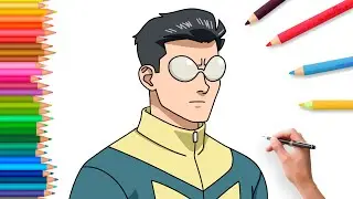How to draw Tracksuit Mark ( Invincible ) step by step | easy tutorial