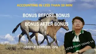 PARTNERSHIP BONUS Accounting In Less than 30 minutes.( Bonus - Before and After Bonus)