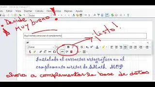 SMath   Instalación corrector ortográfico al complemento W región de texto