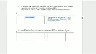 Asiento Venta con envases (sin incluir IVA)