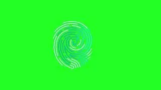 Copyright Free Thumbprint Animation Video/ HD Green Video Fingerprint #thumbprint #fingerprints