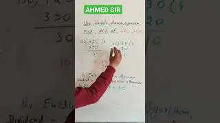 Euclid Division Algorithm Find HCF #Shorts