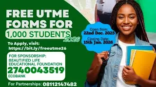 It's Free 💥✨️ 🤫 Tell Someone About It 👌 UTME Jamb Forms ##viral #video #trending #love 