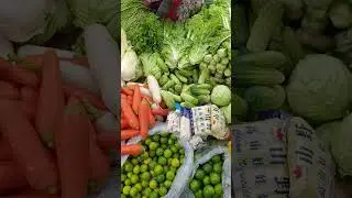 Colorful & Fresh Vegetables #fishmarkets #cambodia 🥦