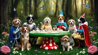 [ FULL HD ] - Beautiful Dogs Slide Show | TV Screen Saver | 1 Hour | Live Wallpaper (With Sound)