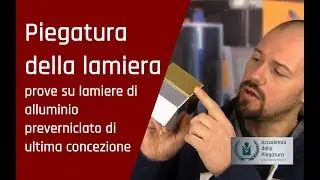 Lamiera preverniciata in alluminio di ultima generazione, prove di piegatura