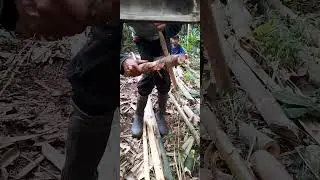 proses bikin reng  bt genteng dari bambu. #lestarikan bambu