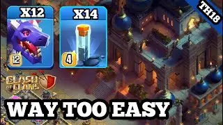 Th18 dragon + totem spell attack I best attack strategy coc