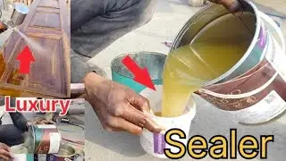 Asian Paint ll Emporio Clear Sealer Kaise 😱 Banaen Polish Luxury Wood Work Spray Gun | #How to 2025