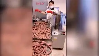 Hotel Restaurant Kitchen Commercial Automatic Sausage Filling Making Sausage Stuffer Machine