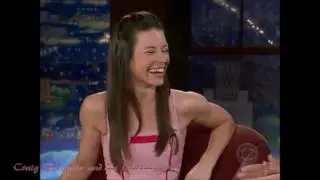 Flirty Evangeline Lilly Wants To Sit on Craig's Lap   She likes a good piece of meat