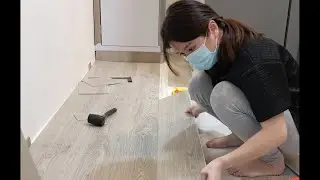 SPC Flooring Installation - First Try by A Little Girl