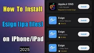 Как установить Esign (файлы IPA) на iPhone | iOS | 2025
