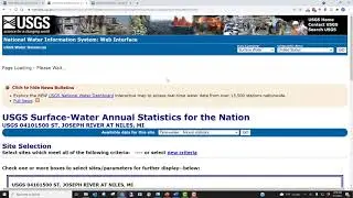 Download and Graph USGS River Flow Data