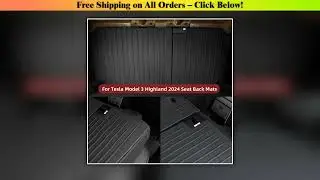 For Tesla Model 3 2024 Highland Floor Mats Cargo Liner Waterproof Anti-slip Trunk Mat TPE Pads