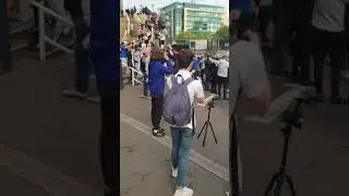 Newcastle fans celebrate Saudi takeover