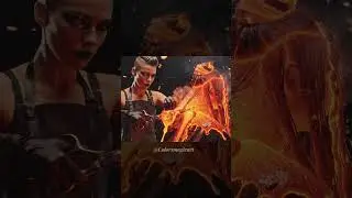 Cutting glowing lava hair asmr #satisfying #asmr #lava #shorts #relaxing