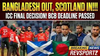 SCOTLAND IN, BANGLADESH OUT - ICC TO ANNOUNCE FINAL DECISION - BCB DEADLINE OVER 