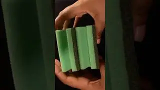 2x CRISPY SPONGE RIPPING SCOUR OFF #spongeripping #rippingsponge #spongeasmr #oddlysatisfying