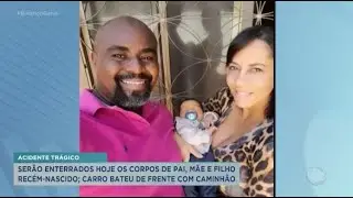 Acidente trágico com família: carro bateu de frente com caminhão