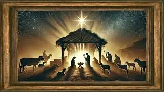 Christmas Day Bethlehem Scene | TV Frame Art | Soft Instrumental Classics
